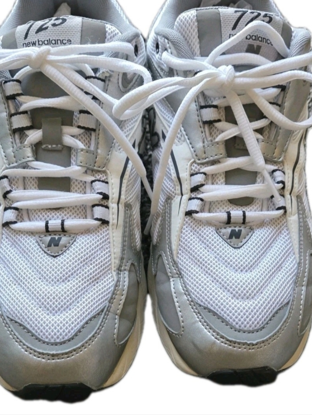 New Balance 725 ML725CD White Metallic Silver Slate Grey US Men's Size 10.5 - Picture 5 of 11